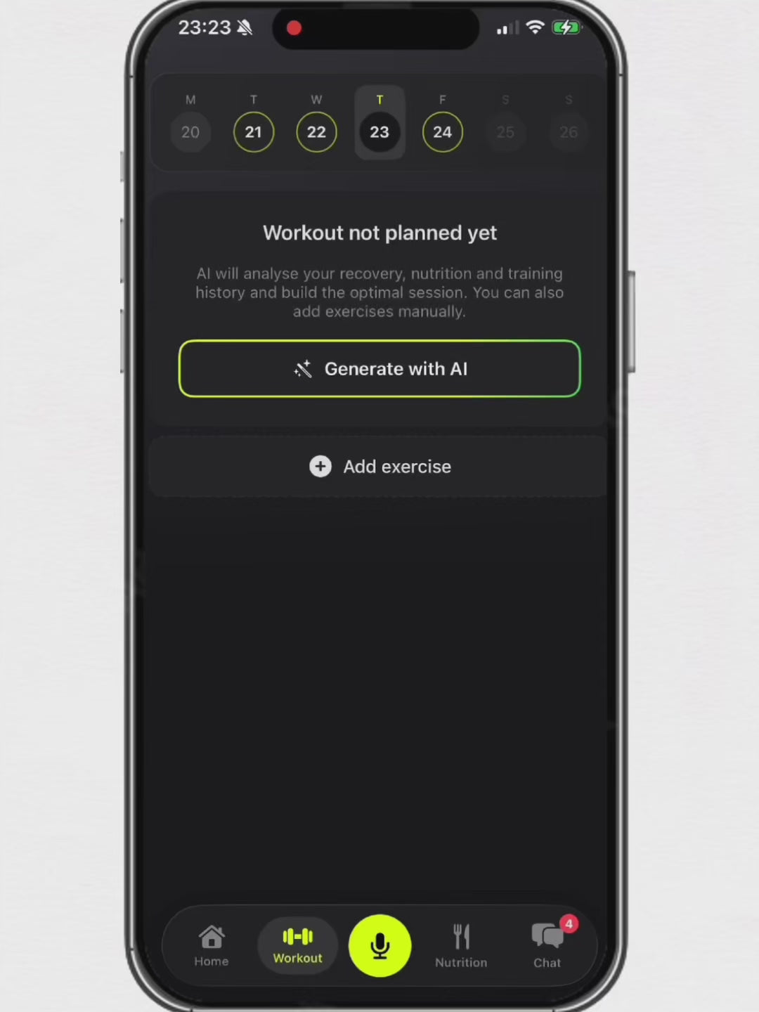fitness ai plan app